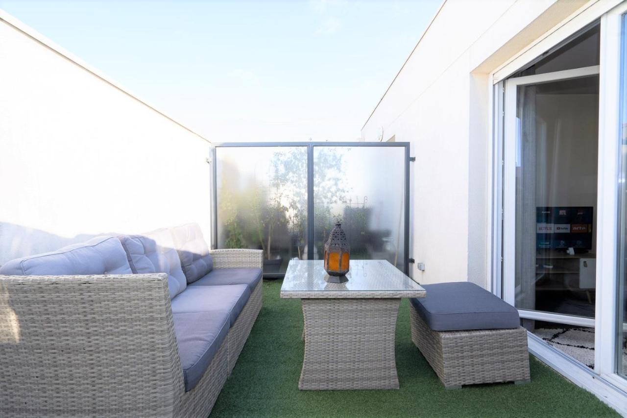 T3-Rare-2 Chambres-Parking Gratuit-2 Terrasses-Netflix-Proche Paris-La Defense Argenteuil Esterno foto